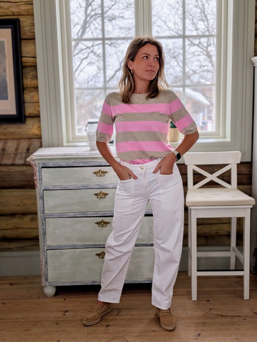 Lizza Striped Knit Kaffe
