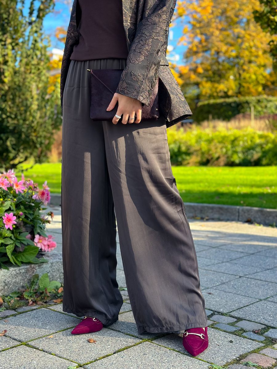 Sling Back Velvet Heels