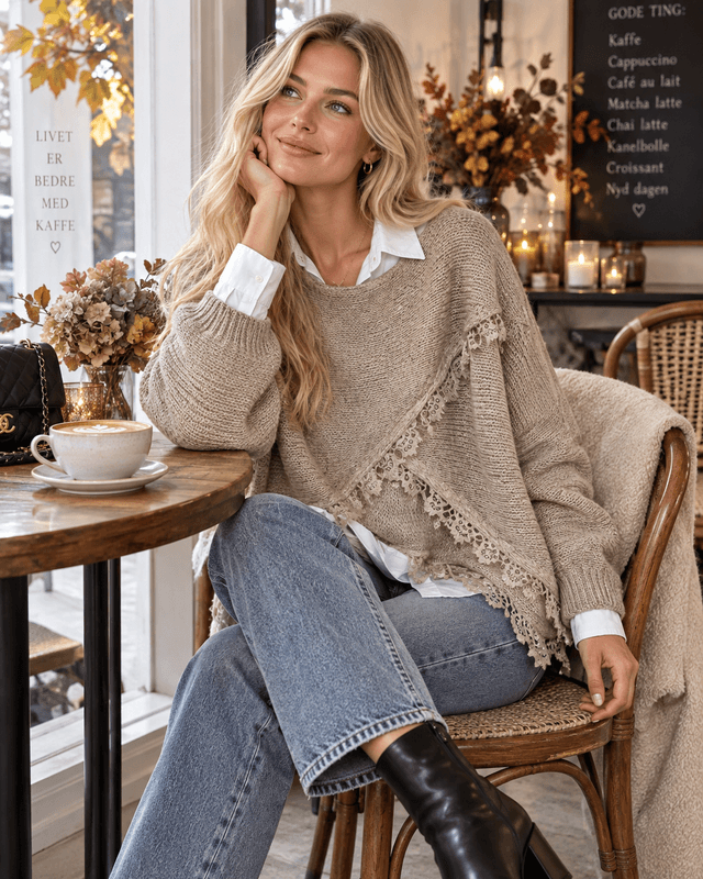 Lace Elegant Knit sweater 