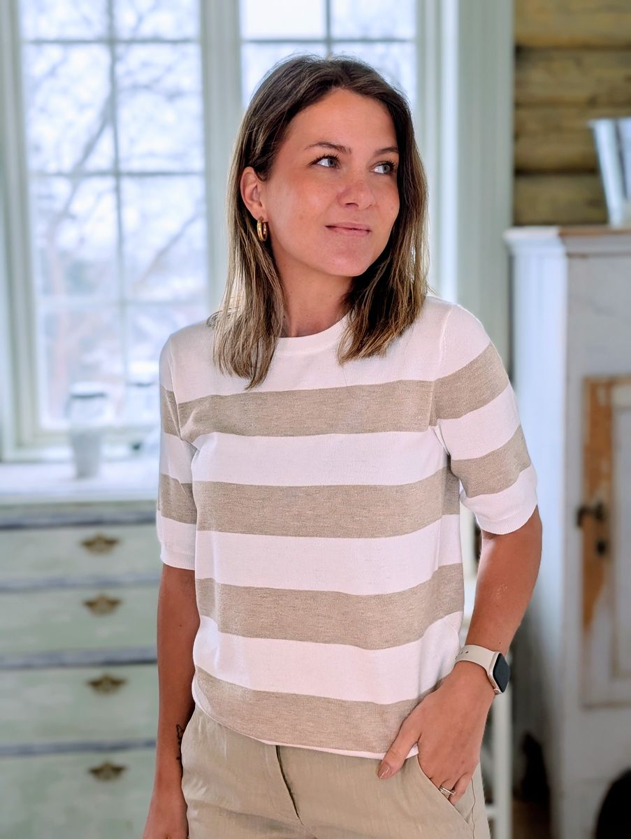 Lizza Striped Knit Kaffe