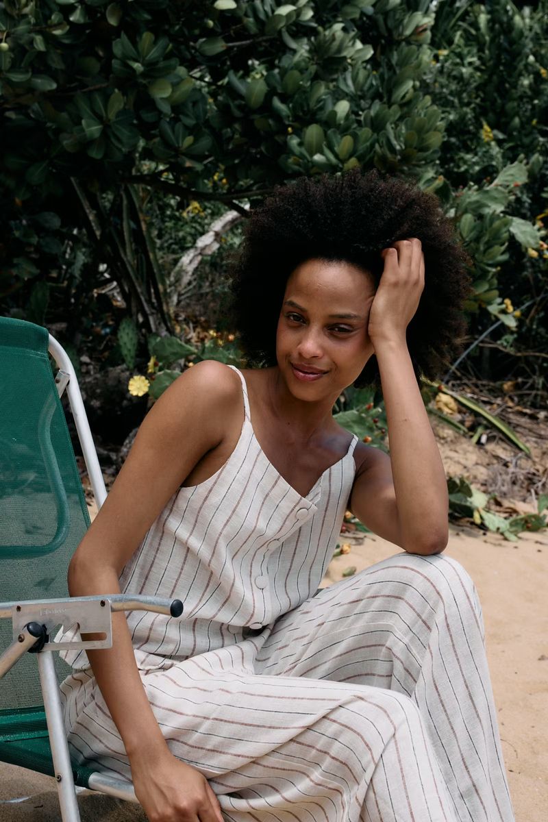 Linno Stripe Vest Ichi