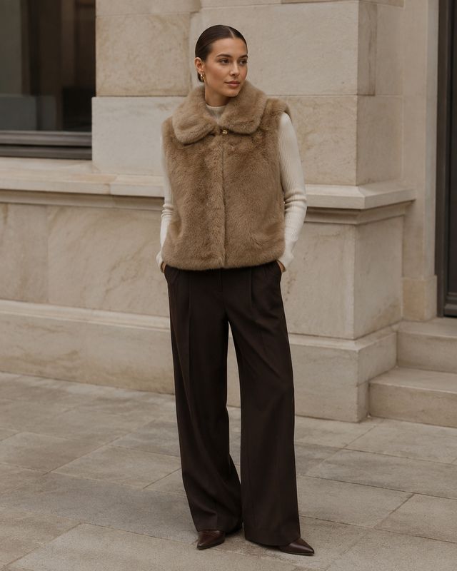 Vest Fake Fur Reunion