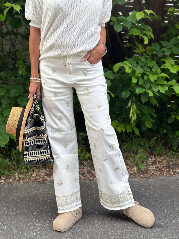 Embroidery Jeans