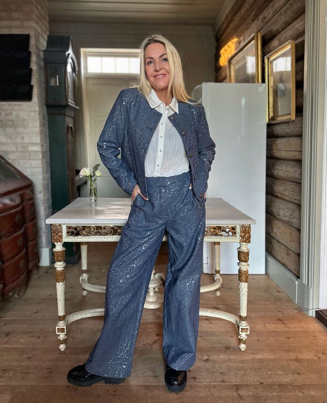 Codina High Waisted Pant Minus Str 34