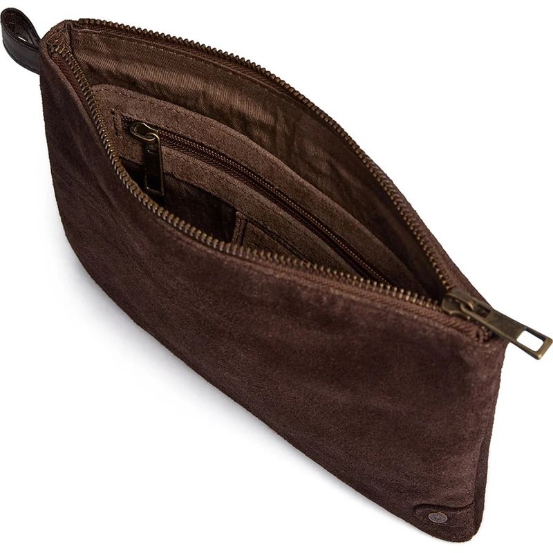 Bilbao Suede Clutch Bag