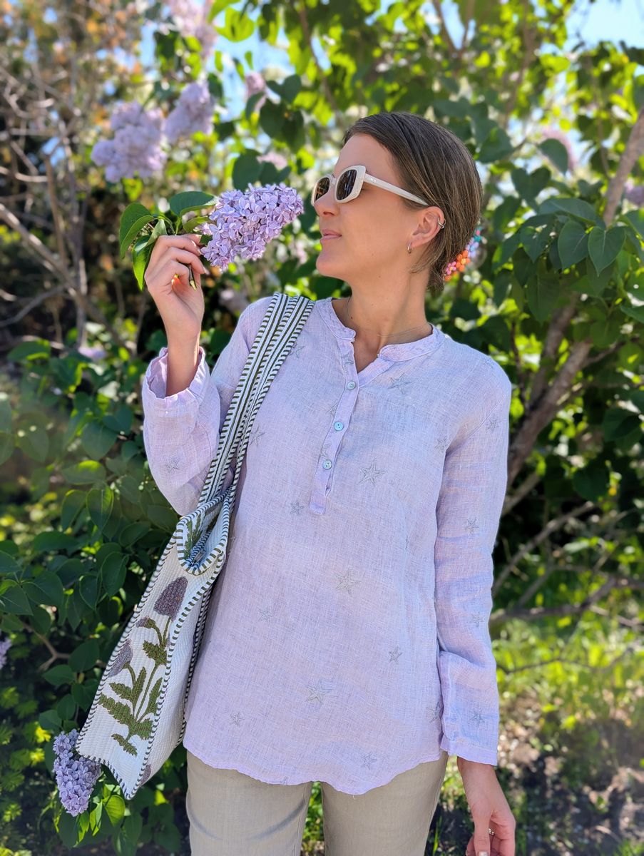 Star Linen Blouse