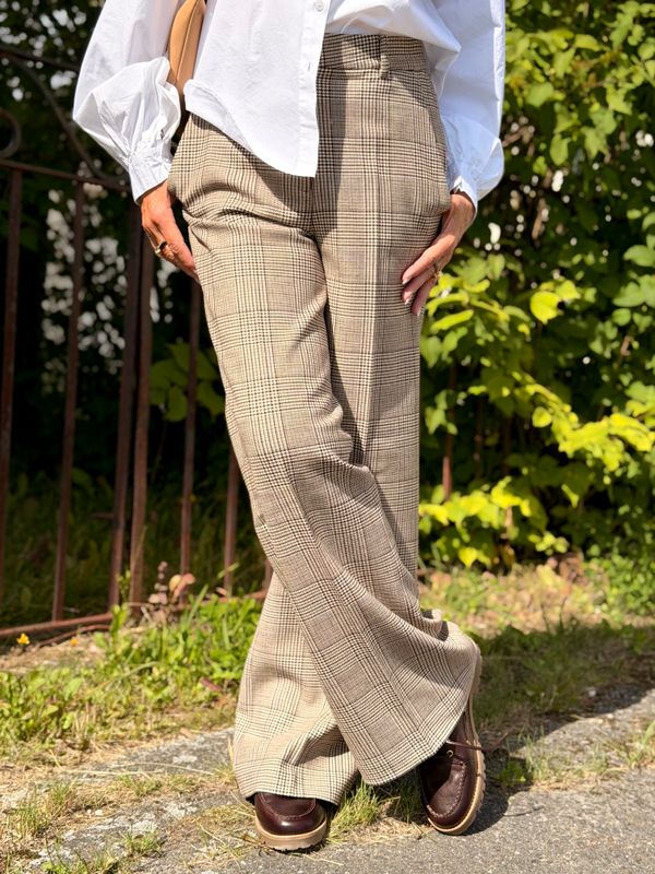 Alexis Wool Pants Glencheck Cambio