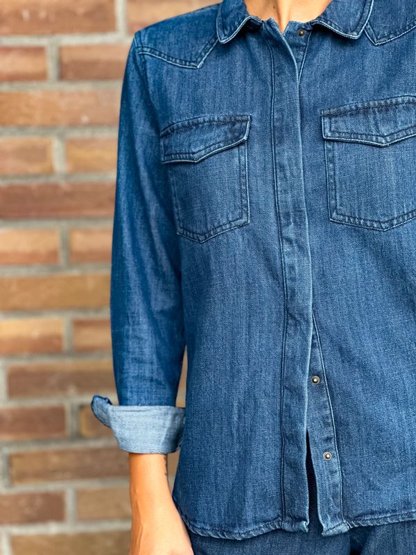 Aubery Shirt Ichi Str 34