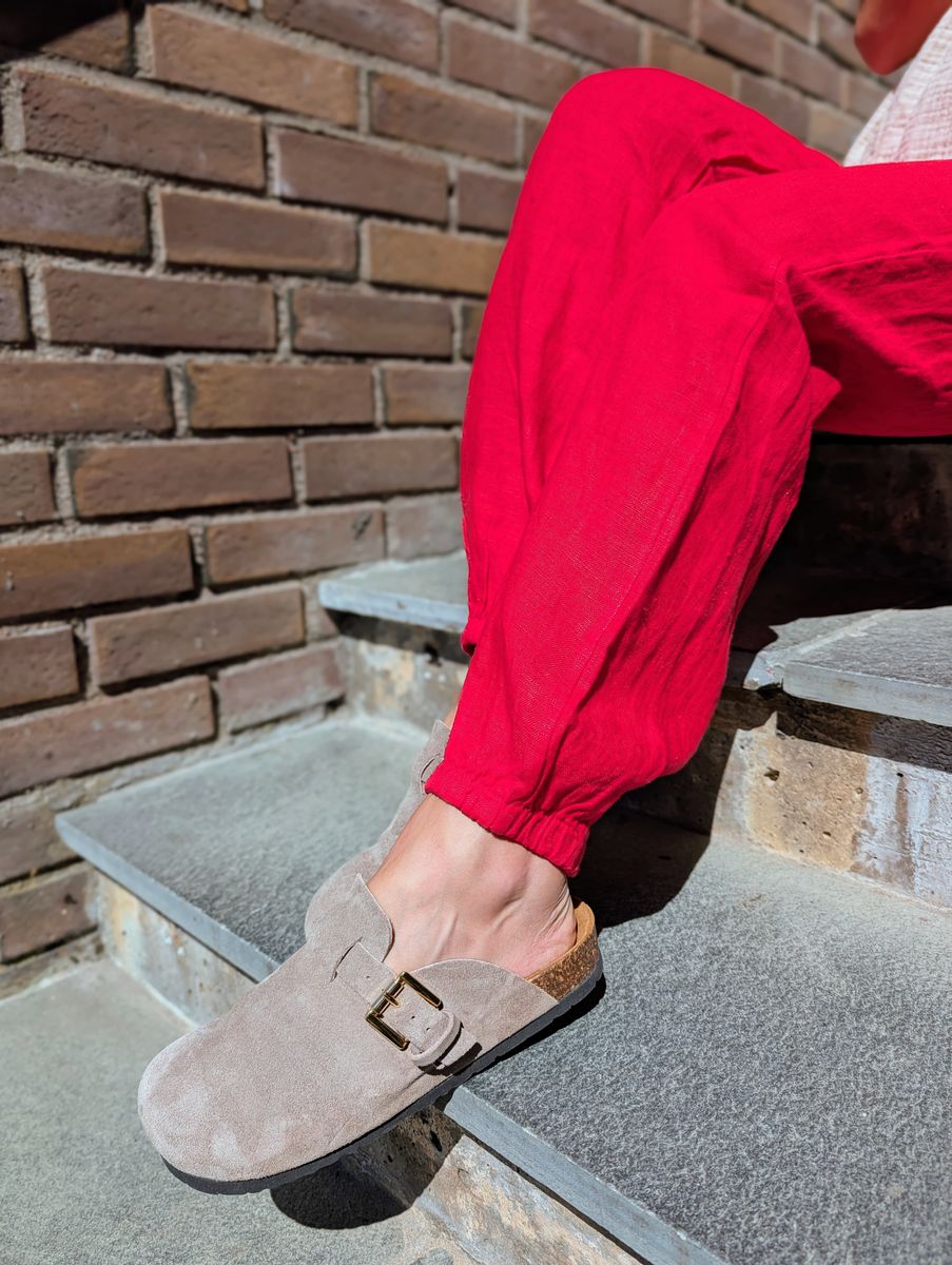 Strawberry Linen Pant
