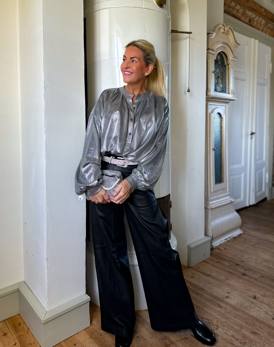 Mia Loose Leather Pant Depeche