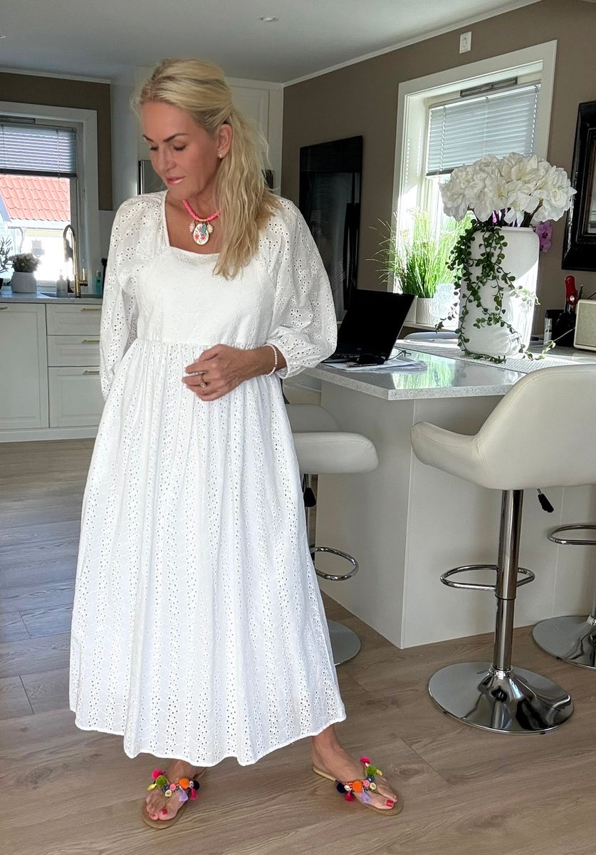 CC Heart Nora Long Broderi Dress