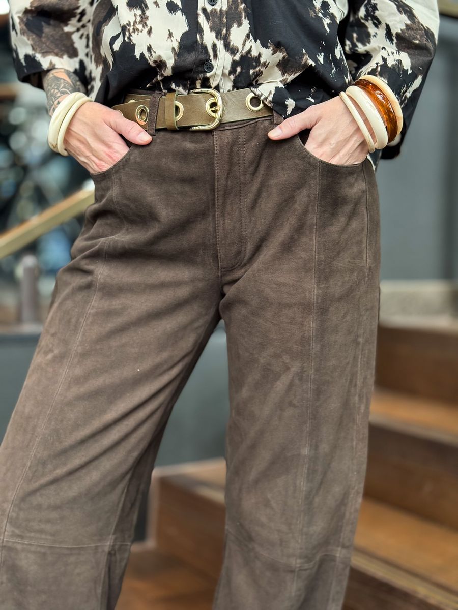 Suede Pant Straight Leg Depeche