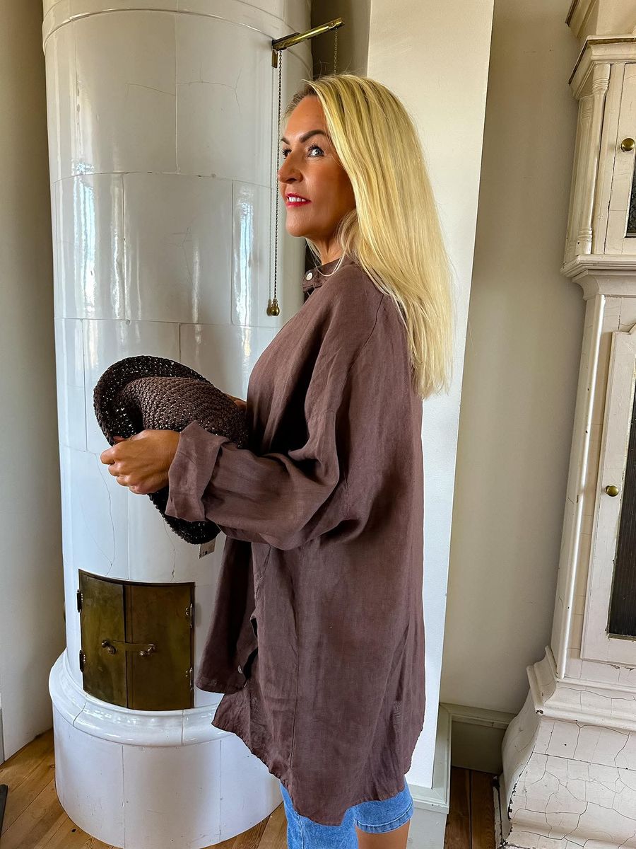 Lovely Attitude Linen Shirt Reunion