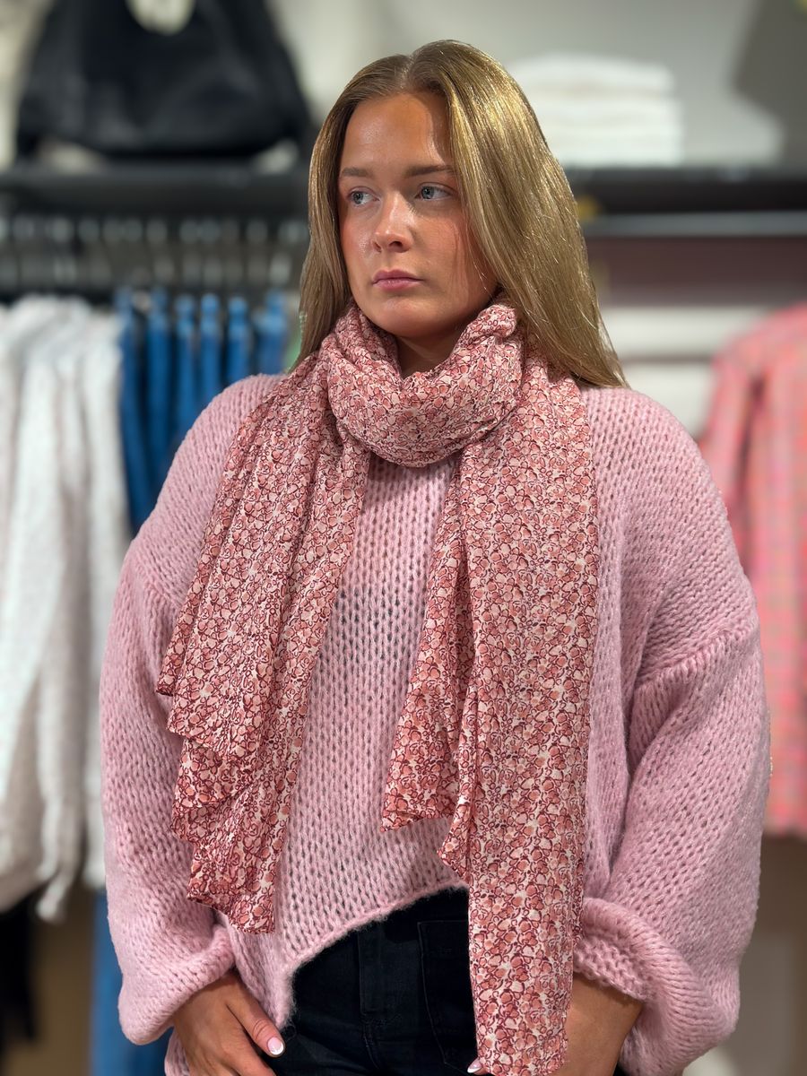 Pink Viscose Scarf