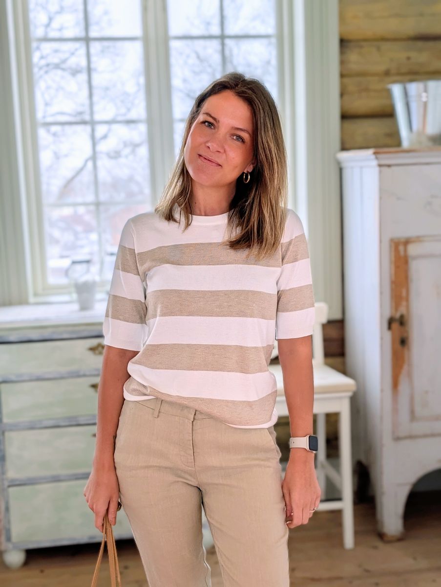 Lizza Striped Knit Kaffe