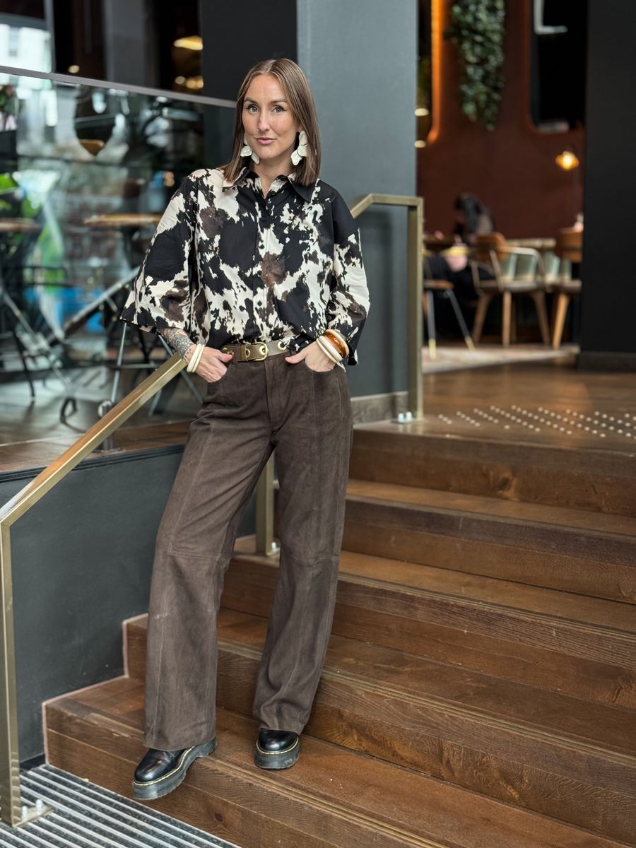 Suede Pant Straight Leg Depeche