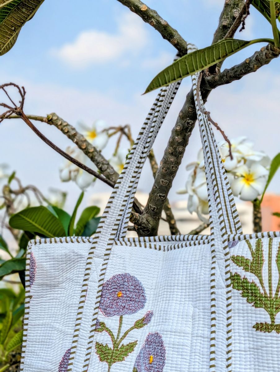 Lavender Cotton Bag