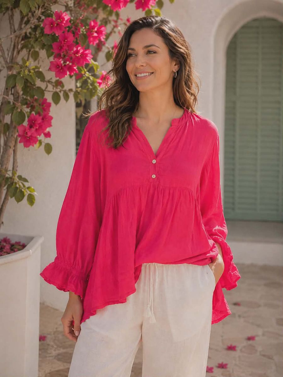 Summer Linen Blouse