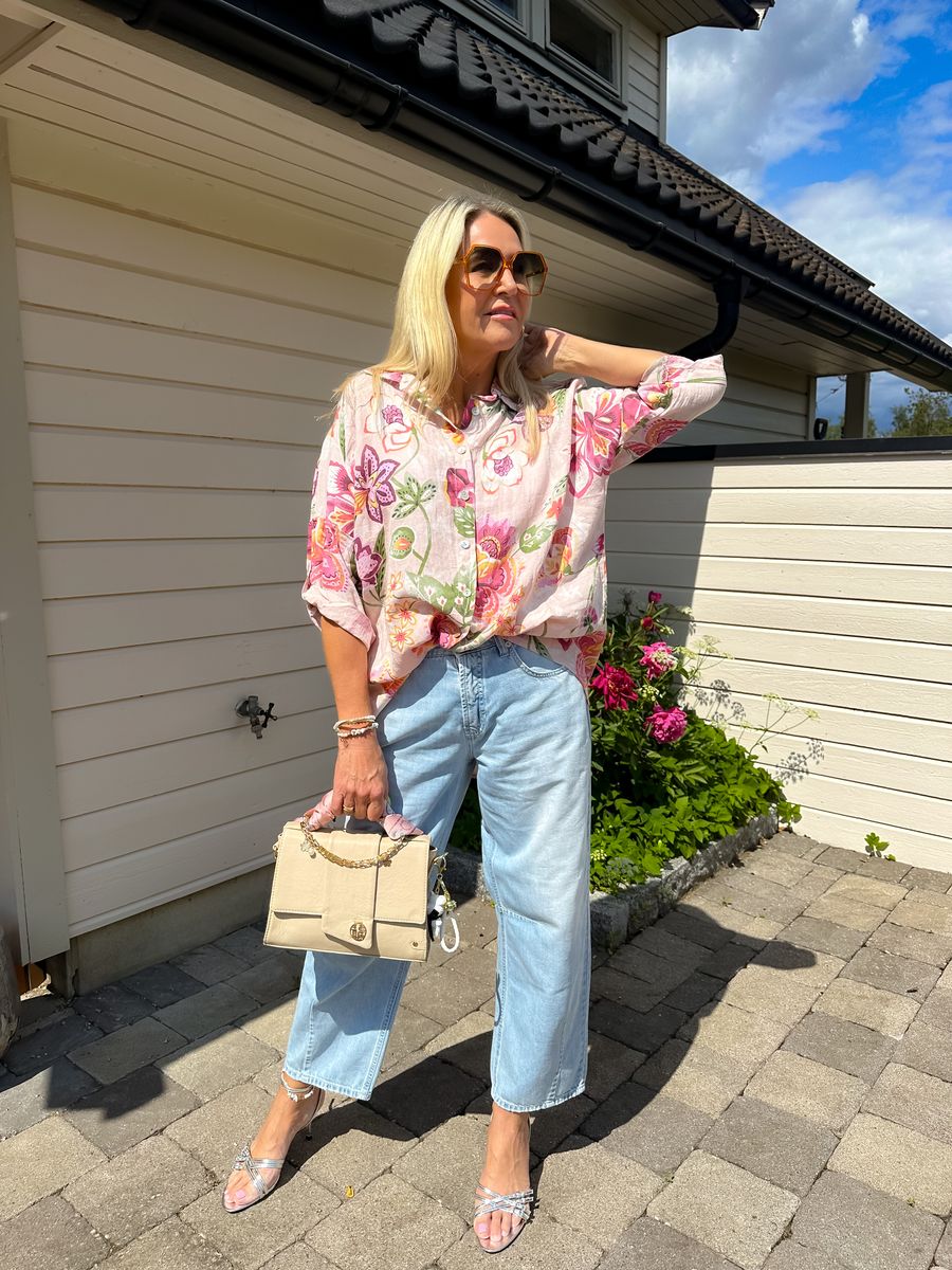 Heavenly Bloom Linen Shirt